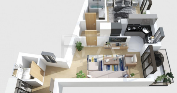 2 camere 2 bai la 8 min metrou Ultracentral - Mosilor