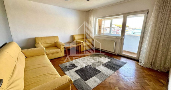 Apartament 3 camere, mobilat, centrala proprie, zona Sagului