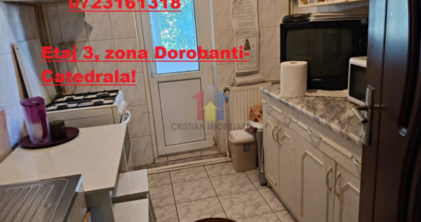Dorobantilor-Catedrala 2 camere Etaj 3 Conf 1 decomandat -