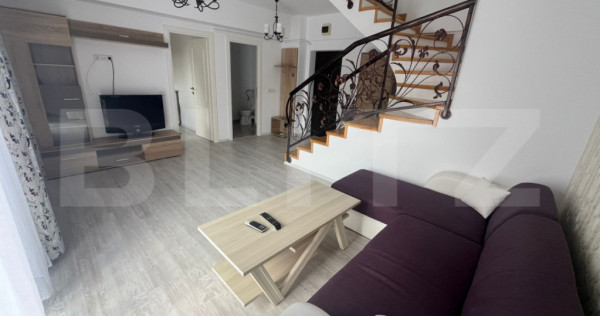 Penthouse duplex, de vanzare, cu 3 camere, 72 mp utili + 87