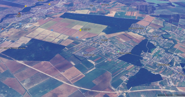 Buftea – Teren intravilan 17500 mp, deschidere 53 m