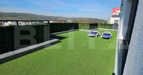 Apartament 2 camere, 53,5 mp, tip penthouse, terasa de 80 mp