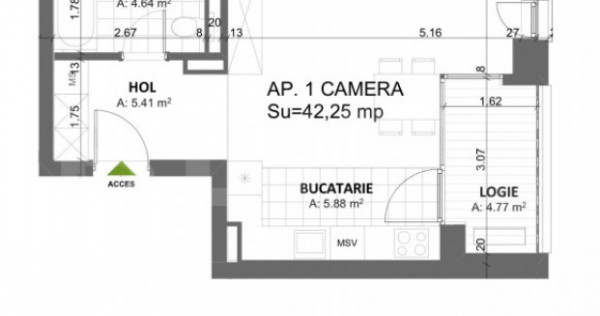 Apartament cu 1 camera Timișoara Nord- Cal. Totontalului