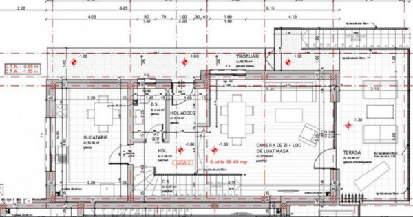Casa tip duplex semifinisat, 5 camere, 180 mp utili, 270 ter