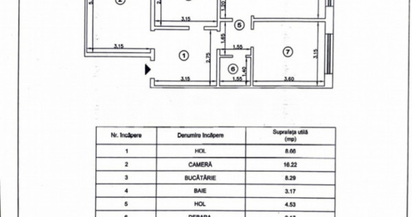 Apartament decomandat 3 camere balcon pivnita lift Vasile Aa