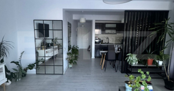 Apartament cu 2 camere, 60 mp, geam la baie, bloc nou, zona