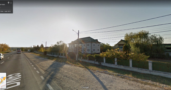 Imobil teren 6141mp centru Albota, stradal DN65,pretabil activitati