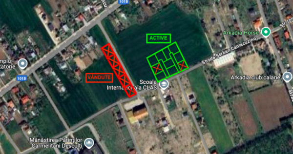 Snagov- Ciofliceni, loturi de casă &icirc;ntre 504-670mp, Șerba