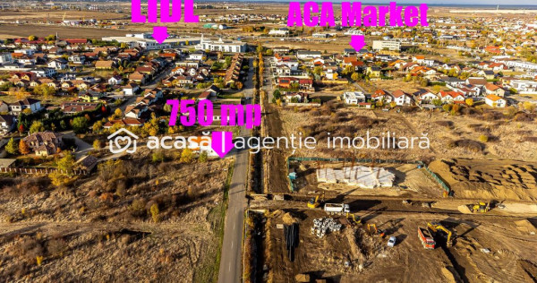 Teren 750 mp cu toate utilitățile | Via Carmina | 102 ?...