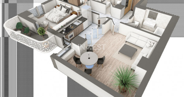 APARTAMENT CU 3 CAMERE DECOMANDAT, 2 BAI , COMPLEX PREMIUM +