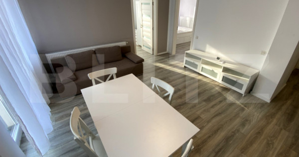 Apartament la cheie, 3 camere, 52 mp, 6 mp balcon, zona Metr