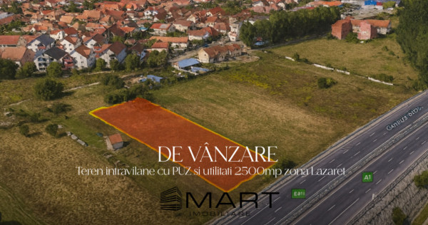 Teren intravilan cu PUZ 2500mp Lazaret
