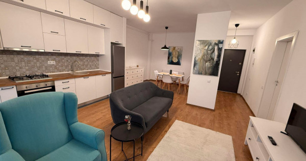 Apartament de 2 camere cu gradina, zona Jysk, Floresti