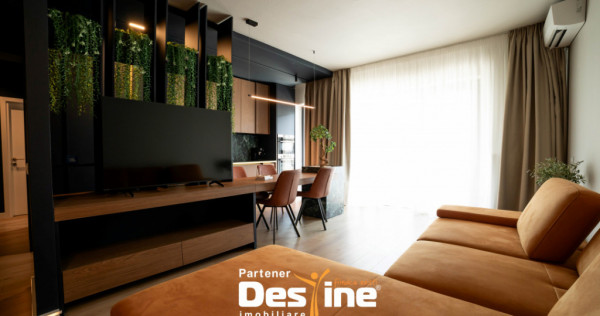 Apartament modern cu 2 camere 65 mp, mobilat si utilat premi