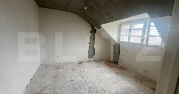 Apartament 1 camera, 34 mp, semifinisat, zona Piata Decebal