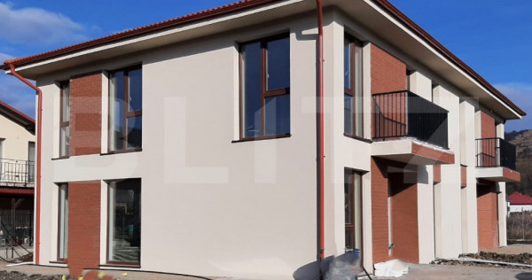 Casa tip duplex 120 mp, predare semi-finisat, Chinteni