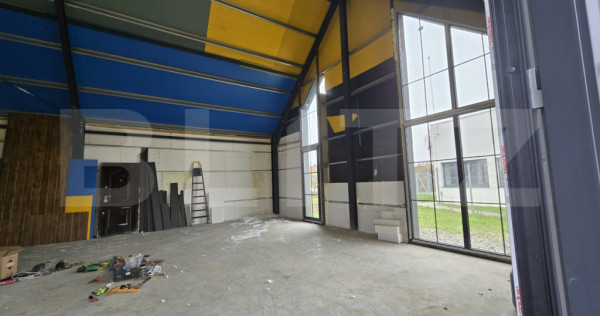 Hala metaloca 190 mp, teren 2400 mp, zona Doba