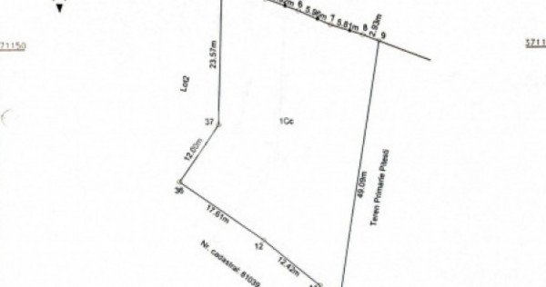 Teren de v&acirc;nzare &ndash; Str. Izvorului, Pitești, zona Stadion