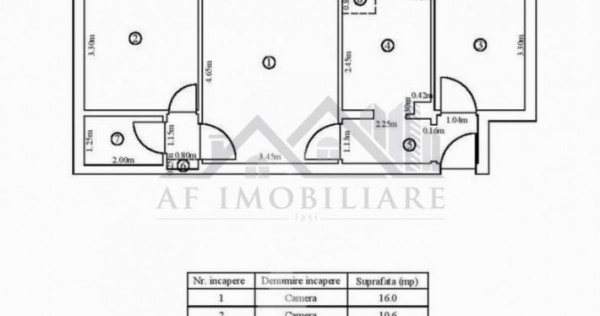 Apartament 3 camere Alexandru cel Bun - Minerva