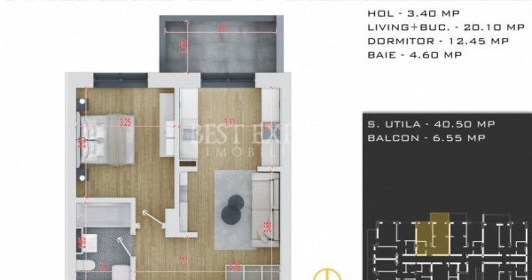 2 Camere Direct Dezvoltator-Incalzire in pardoseala Parcare