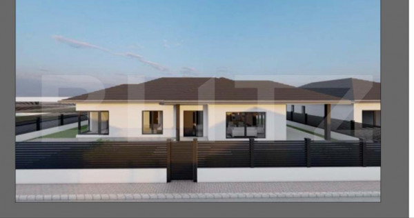 Teren intravilan, 5 ari cu fundație, proiect casa, zona Ghi