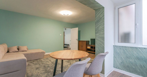 Chirie 2 camere Astra Brașov: 57 mp, AC și două balcoa...