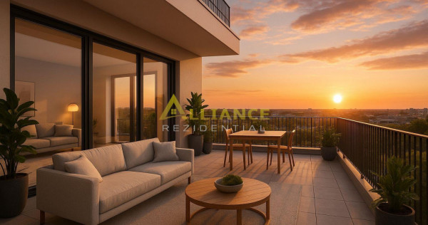 Apartament 2 camere 66 mp cu terasa 76 mp Campus Scolar