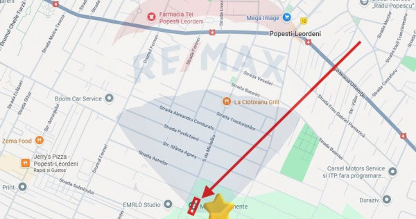 Teren 1000 mp de vanzare in Popesti-Leordeni / Strada Ech...