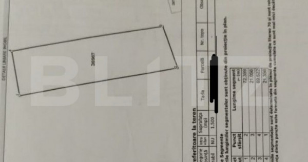 Teren 1500 mp, 21ml, Com. Simnicu de Sus, sat Izvor