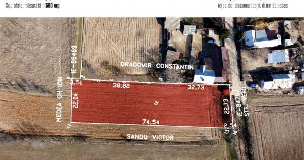 Teren intravilan 1690mp