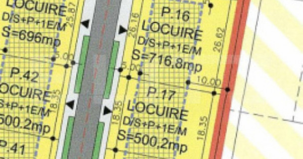 Teren intravilan 500 mp