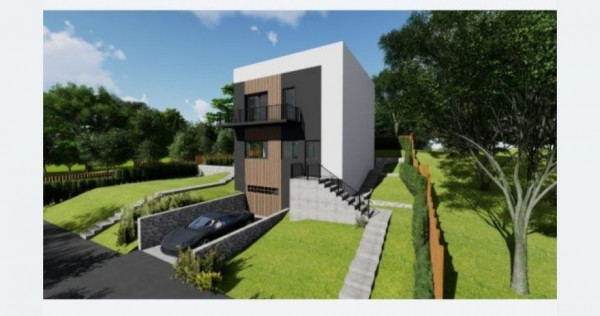 Teren 451 mp cu aut de construcție pentru vila D+P+E 210 mp.