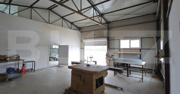 Hala industriala/comerciala, 190 mp, teren 2460 mp, Vulpeni