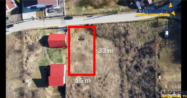 FILM!Teren intravilan, construibil in Valea Iubirii pe 500 m