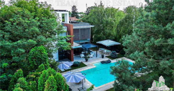 Vila premium cu 7 camere, piscina privata si terasa de 90 mp