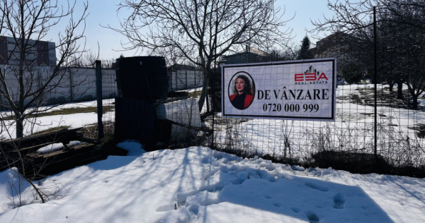 Teren superb 600 mp deschidere la asfalt , 11 m cu ad&acirc;ncime