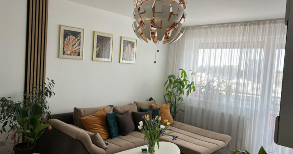 Apartament cu 2 camere mobilat utilat, cu loc de parcare par