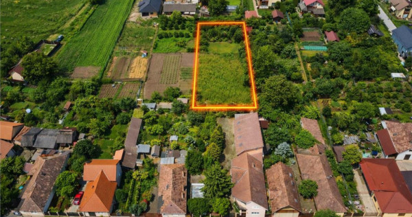 FILM!1.409 mp teren intravilan,livada, utilitati,locatie pre