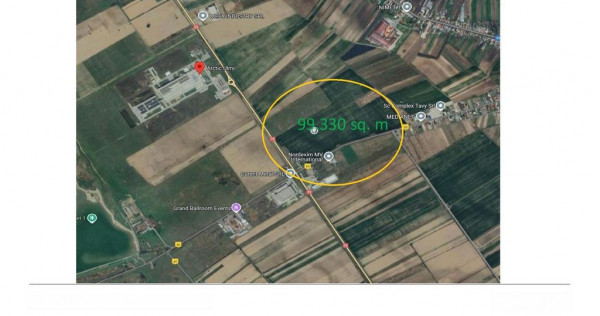 Teren industrial de vanzare 9.9 ha Targoviste -l&acirc;ngă Ar...