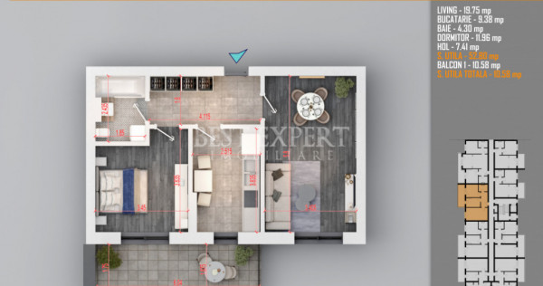 2 Camere Direct Dezvoltator 10 min metrou N.Teclu