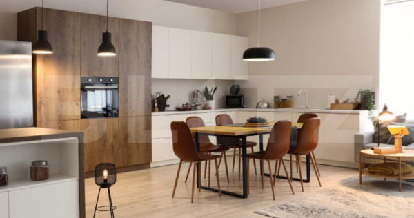 Apartament 2 camere, living cu bucătărie open space, balco