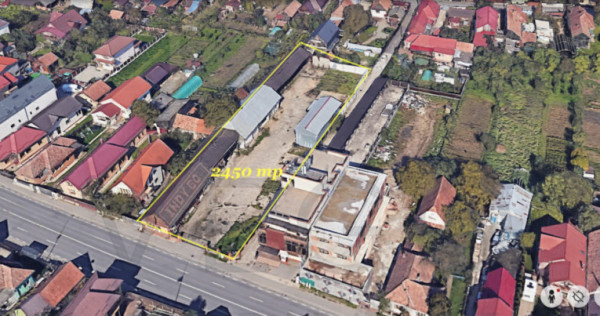 Teren 2450 mp + 3 hale / depozite in Florești