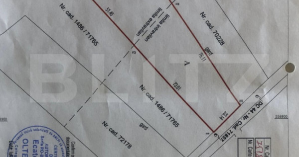 Teren vanzare ,3.900 mp,Mereni