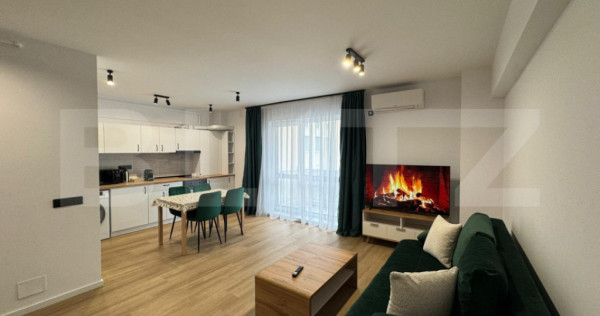 Apartament o camera, LUX, 45mp, parcare subterană, zona Mă