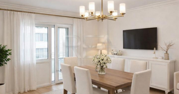 4 camere Piata Romana decomandat, et. 3, an 1980, metrou, 97