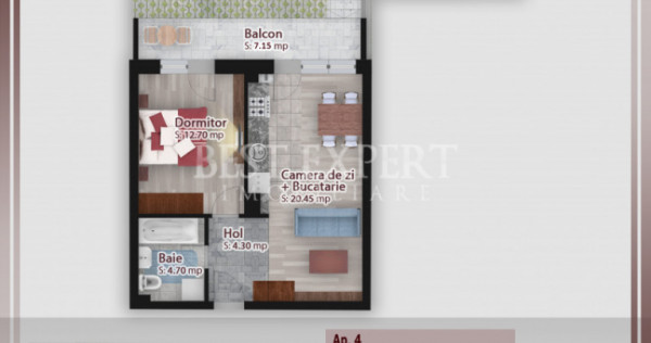 2 Camere cu Gradina Direct Dezoltator