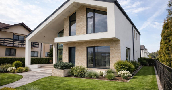 Vila moderna, unica prin design si arhitectura, la cheie, Sa