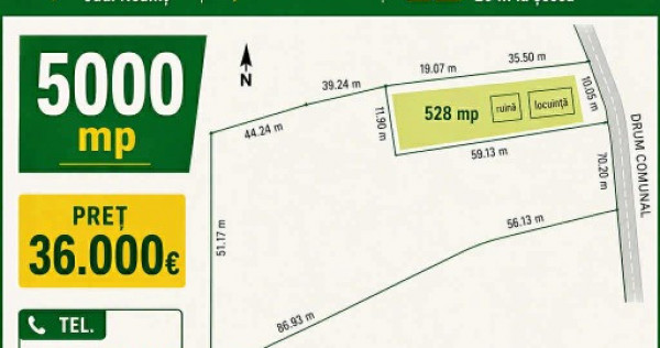 Teren, loc de casa 5.000 mp