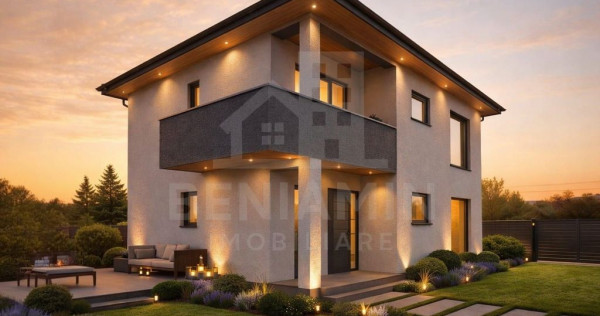 Casa-5 camere-P+1+P-147mp utili-600mp teren-Utilitati-San...