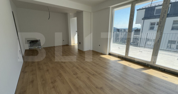 Apartament 2 camere, 52 mp, terasa 73 mp, zona Donath